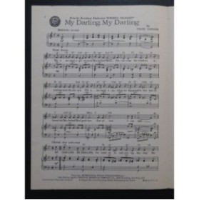 LOESSER Frank My Darling, My Darling Chant Piano 1948
