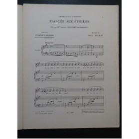 DELMET Paul Fiancé aux Étoiles Chant Piano 1900