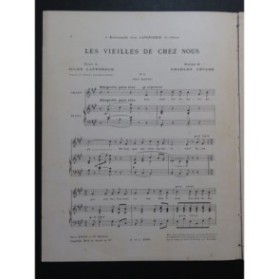 LEVADÉ Charles Les vieilles de chez nous Chant Piano 1900