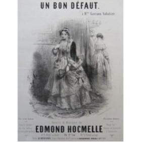 HOCMELLE Edmond Un bon défaut Chant Piano ca1850