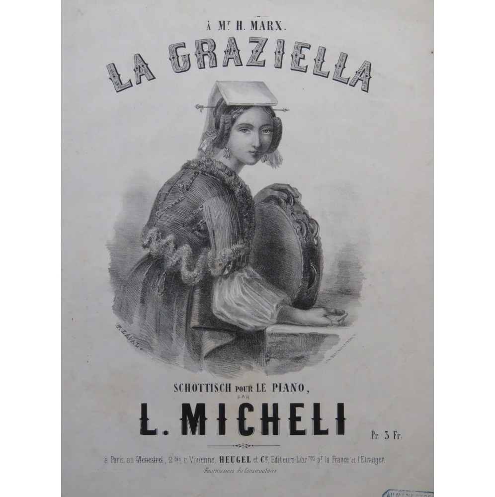 MICHELI L. La Graziella Piano ca1858