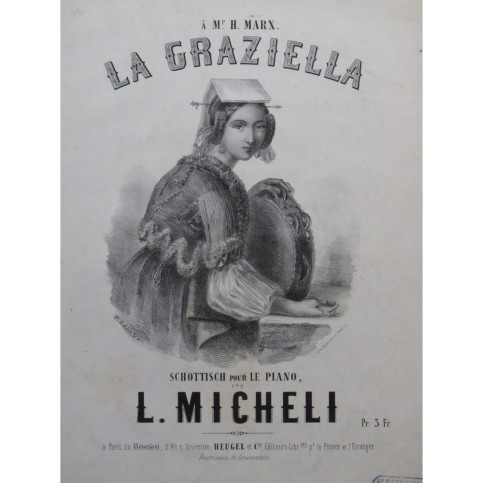MICHELI L. La Graziella Piano ca1858