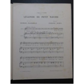 MISSA Edmond Légende du petit navire Chant Piano ca1897