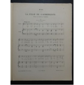 FISCHHOF Robert La Fille de l'Aubergiste Chant Piano 1891
