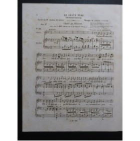 PLANTADE Charles Le Grand Père Dédicace Chant Piano ca1840