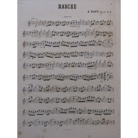 RAFF Joachim Marche Orchestre ca1890