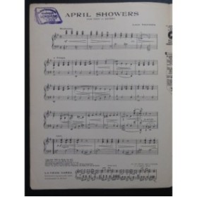 SILVERS Louis April Showers Piano 1921