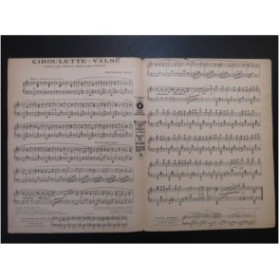 HAHN Reynaldo Ciboulette Valse Piano 1923