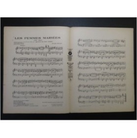 SZULC Joseph Les femmes mariées Piano 1925