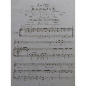 PLANTADE Charles A ce soir Chant Piano ca1830