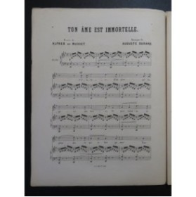 DURAND Auguste Ton âme est immortelle Chant Piano 1872