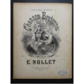 NOLLET E. Chanson Bretonne Piano ca1870
