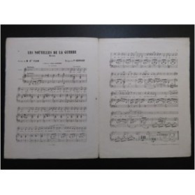HENRION Paul Les nouvelles de la guerre Chant Piano ca1865