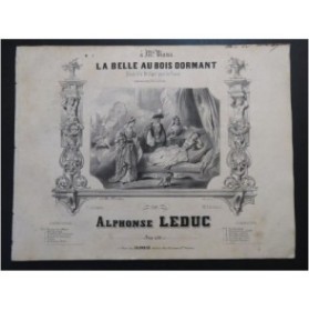 LEDUC Alphonse La Belle au Bois Dormant Quadrille Piano 4 mains ca1845