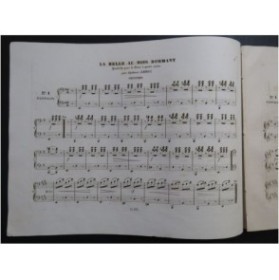 LEDUC Alphonse La Belle au Bois Dormant Quadrille Piano 4 mains ca1845