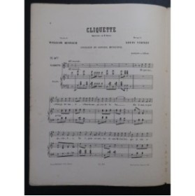 VARNEY Louis Cliquette No 8 bis Chant Piano 1893