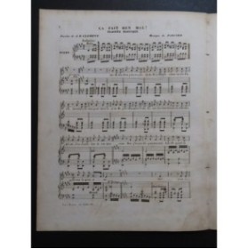 DARCIER Joseph Ça fait ben mal Nanteuil Chant Piano ca1850