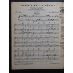 HEYMANN W. R. Serait-ce un rêve ? Chant Piano 1932