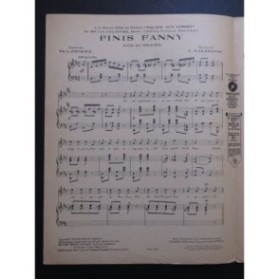 GABAROCHE G. Finis Fanny Chant Piano 1926