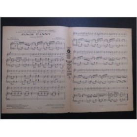GABAROCHE G. Finis Fanny Chant Piano 1926