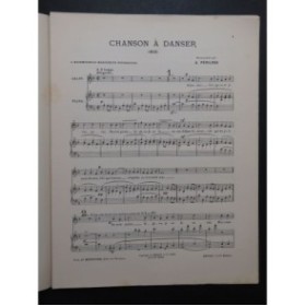 PÉRILHOU Albert Chanson à Danser Chant Piano 1898
