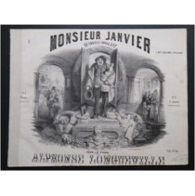 LONGUEVILLE Alphonse Monsieur Janvier Piano ca1855