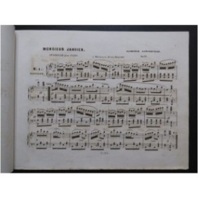 LONGUEVILLE Alphonse Monsieur Janvier Piano ca1855