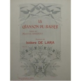 DE LARA Isidore La Chanson du Baiser Chant Piano ca1900