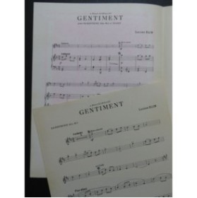 BLIN Lucien Gentiment Saxophone Piano 1961