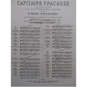 PESSARD Emile Le Capitaine Fracasse No 12 Chant Piano 1880