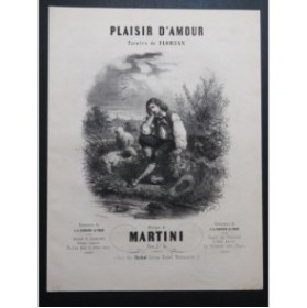 MARTINI Plaisir d'Amour Piano Chant ﻿ca1850