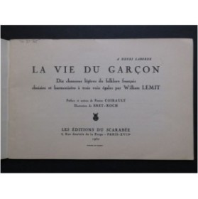 LEMIT William La Vie du Garçon 10 pièces Chant 1950