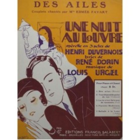 URGEL Louis Des Ailes Chant Piano 1928
