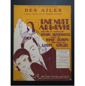 URGEL Louis Des Ailes Chant Piano 1928