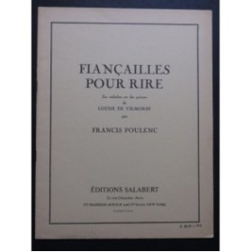 POULENC Francis Fiançailles pour rire Chant Piano