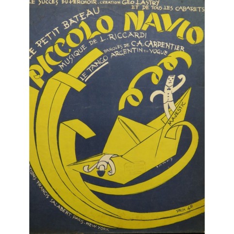 RICCARDI L. Piccolo Navio Piano 1924