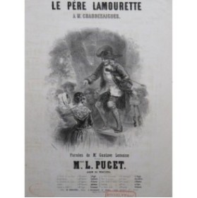 PUGET Loïsa Le père Lamourette Chant Piano ca1840