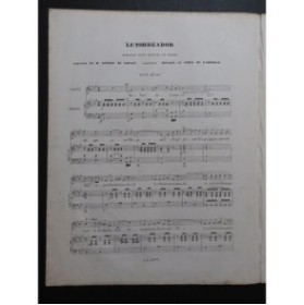 D'ADHÉMAR Ab. Le Torréador Chant Piano Chant Piano 1858