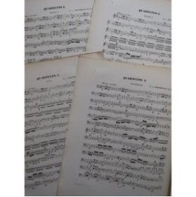 BEETHOVEN Quatuor op 18 No 1 Violons Alto Violoncelle ca1870