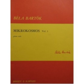 BARTOK Bela Mikrokosmos Vol 3 Piano