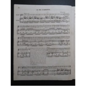 MARQUERIE A. Le Feu d'Artifice Levassor Piano Chant ca1840