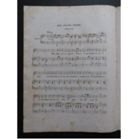 DE BEAUPLAN Amédée Mon pauvre Pierre Chant Piano ca1830