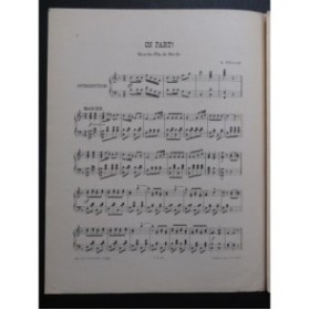 TELLAM Heinrich On part ! Piano ca1895