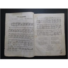 MERLE Etienne Vive la chasse ! Nanteuil Chant Piano ca1850