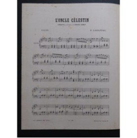 LAGOÄNÈRE O. L'Oncle Célestin Piano ca1830