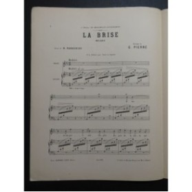PIERNÉ Gabriel Brise Chant Piano 1885