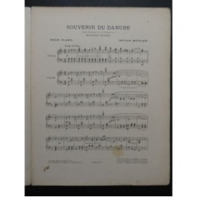 KOTLAR Istvan Souvenir du Danube Piano 1903