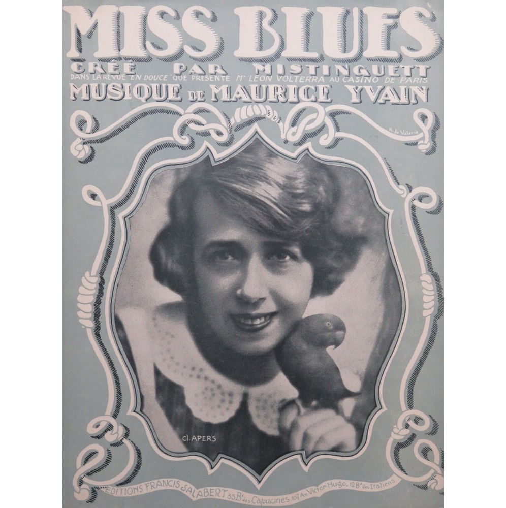 YVAIN Maurice Miss Blues Piano 1922