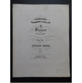 BEER Julius 2 Lieder von Eman. Geibel Chant Piano ca1850