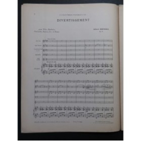 ROUSSEL Albert Divertissement Flûte Hautbois Clarinette Basson Cor Piano